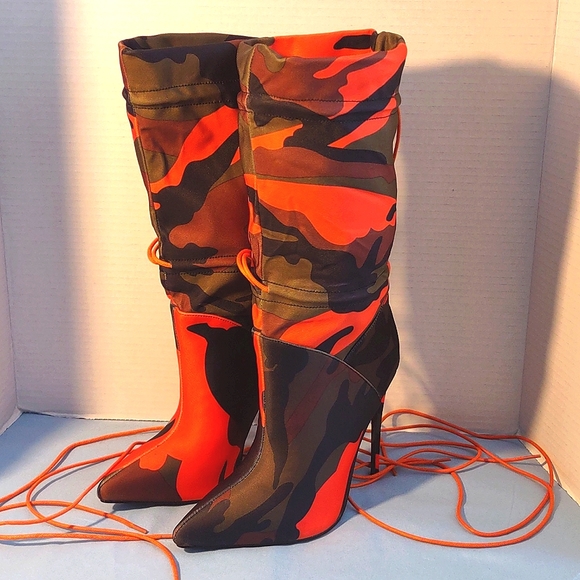 Source Unknown Shoes - Camouflage Mid-calf Boots